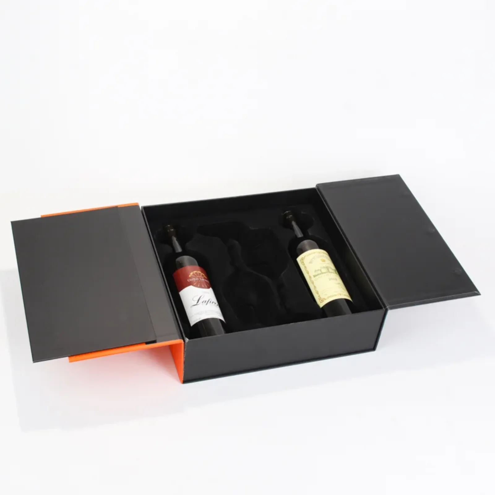 2-Bottle Wine Glass Set Cardboard Gift Box 3