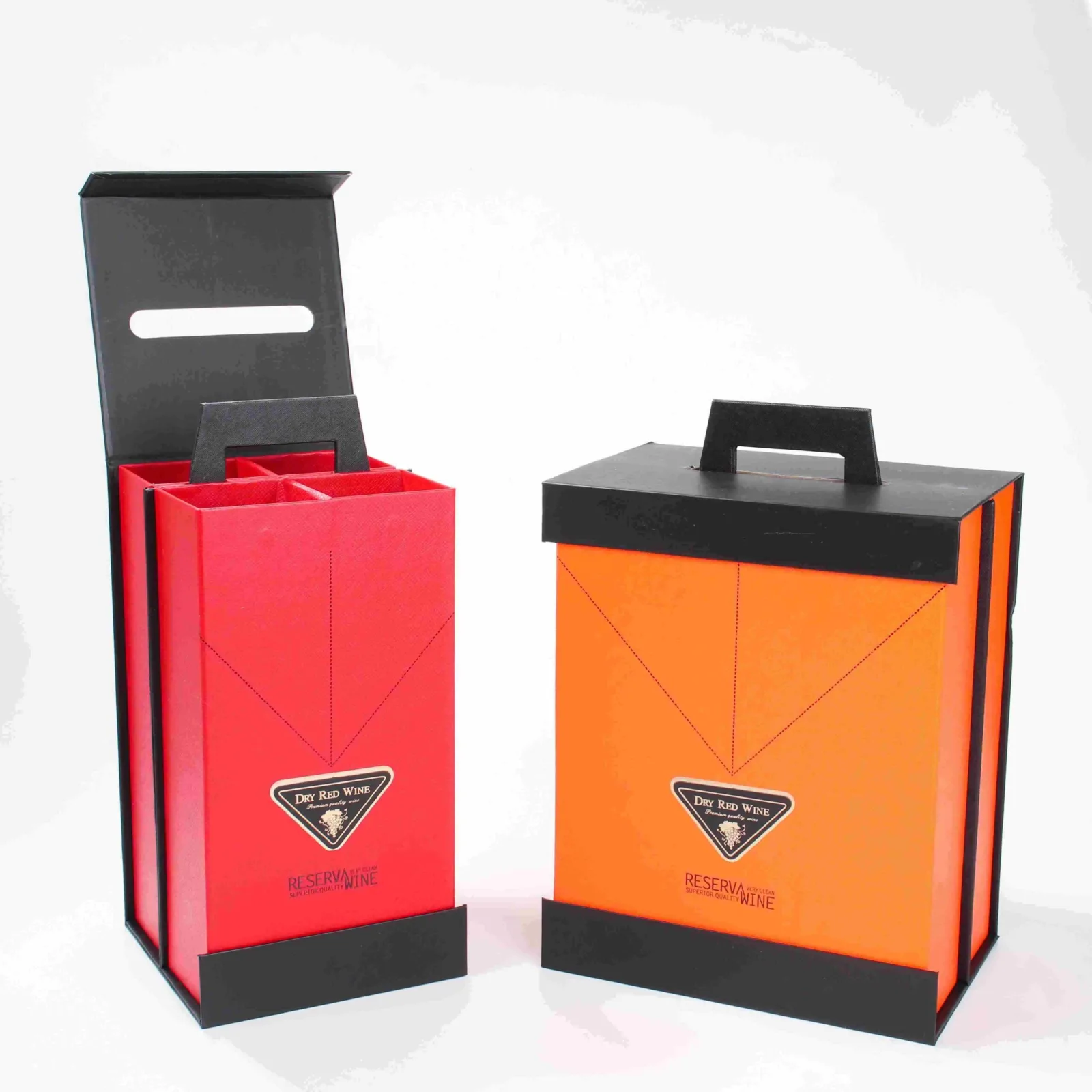 Magnetic Closure 4/6-Bottle Wine Gift Box
