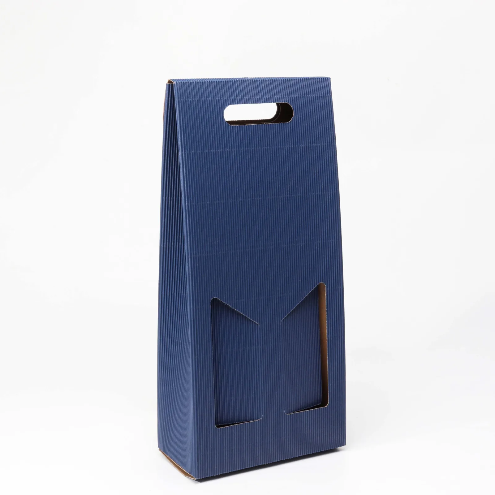 Corrugated Wine Shipping Boxes with Handle, 1-3 Bottles 2